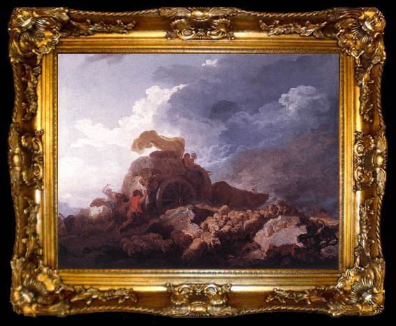 framed  Jean Honore Fragonard The Storm, ta009-2